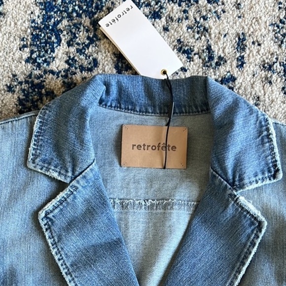 NWT RETROFETE WILLA DENIM TUNIC DRESS - Size XS - Picture 5 of 7